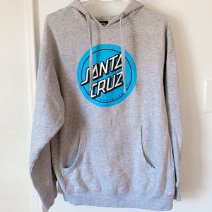 DISCOUNTED - Santa Cruz Grey Hooded Sweatshirt